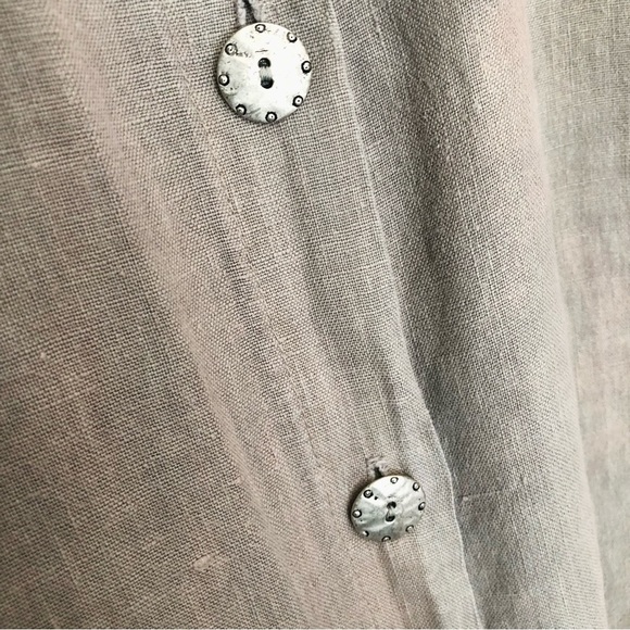 Fenini Linen and Ribbed Cotton Shirt/Jacket - Medium - Picture 8 of 16